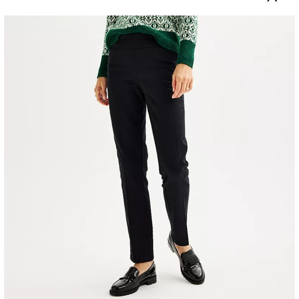 Size 12 Effortless Stretch Pants By Croft & Barrow - Picture 11 of 13